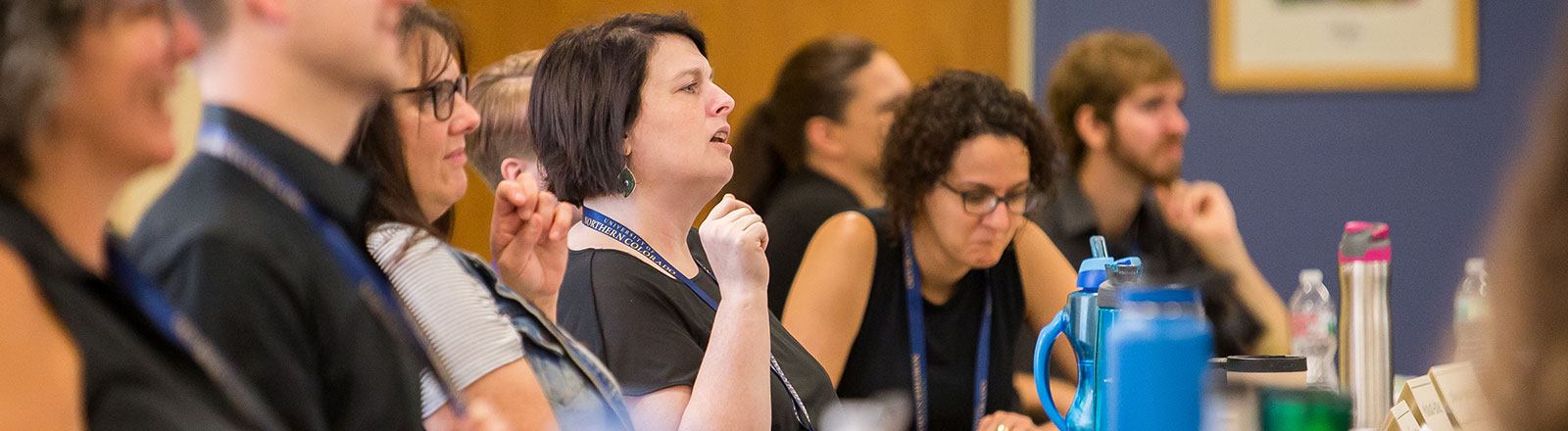 Students learning American Sign Language