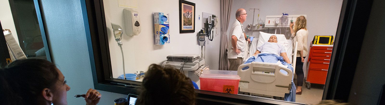 Students in simulation room