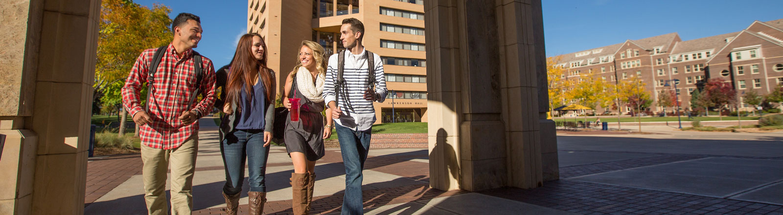 Students walking on UNC Campus
