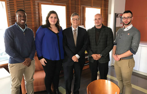 Kevion Ellis with Bill Gates