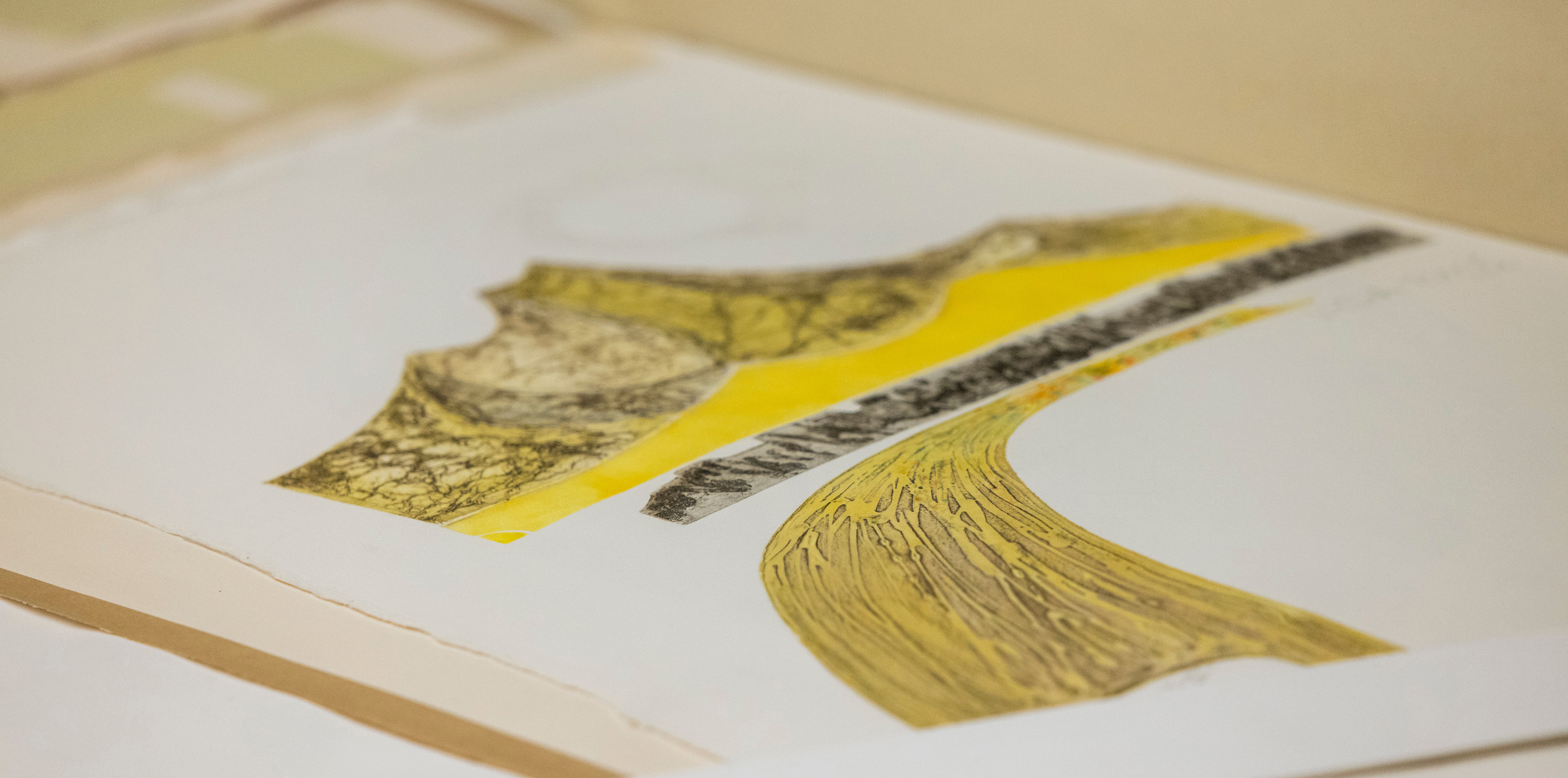 An image of one of Lydia Ruyle's artwork of a person's profile