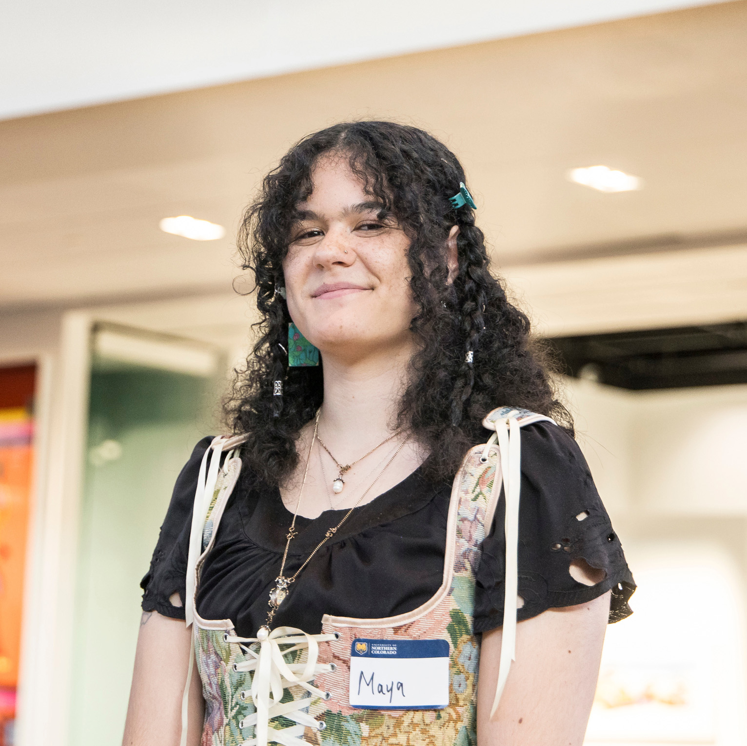 Maya Haristen-Chase smiling at the camera