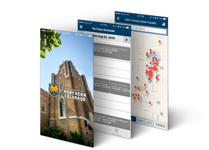 UNC Mobile App screenshots